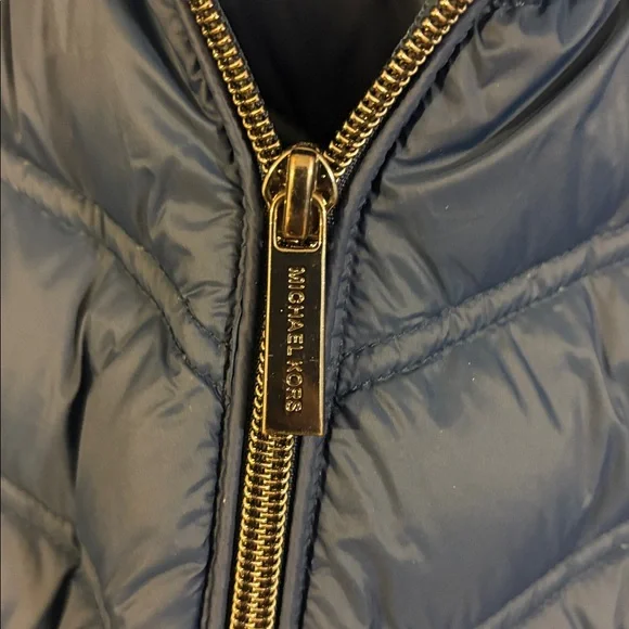 Michael Kors Deep Blue Hooded Puffer Jacket - Picture 5 of 6